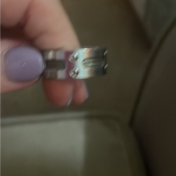 Men’s stainless steel wedding band. Never worn. Very unique piece. - Picture 2 of 2